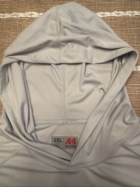 A4 Light Gray Performance Hoodies- 3XL.